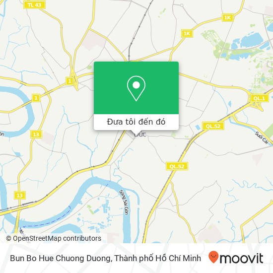 Bản đồ Bun Bo Hue Chuong Duong