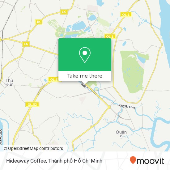 Bản đồ Hideaway Coffee