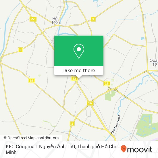 Bản đồ KFC Coopmart Nguyễn Ảnh Thủ