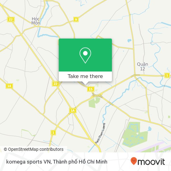 Bản đồ komega sports VN