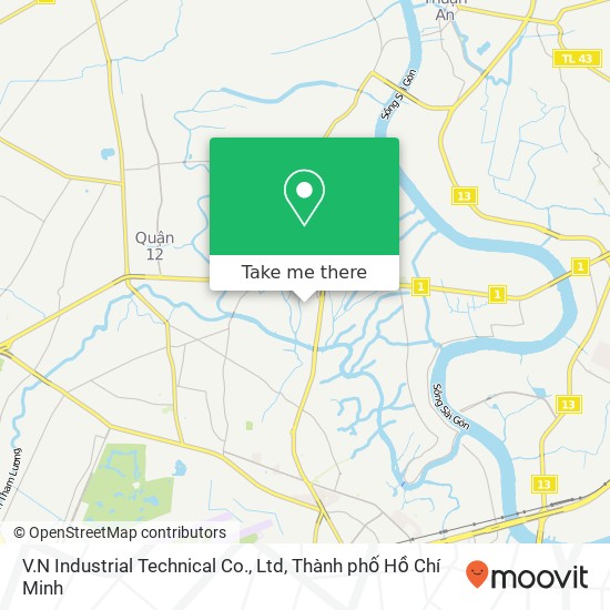 Bản đồ V.N Industrial Technical Co., Ltd