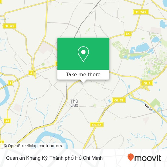 Bản đồ Quán ăn Khang Ký