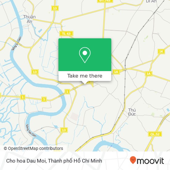 Bản đồ Cho hoa Dau Moi