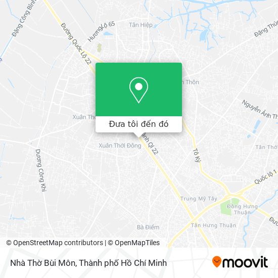 Bản đồ Nhà Thờ Bùi Môn