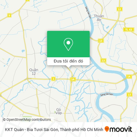 Bản đồ KKT Quán - Bia Tươi Sài Gòn