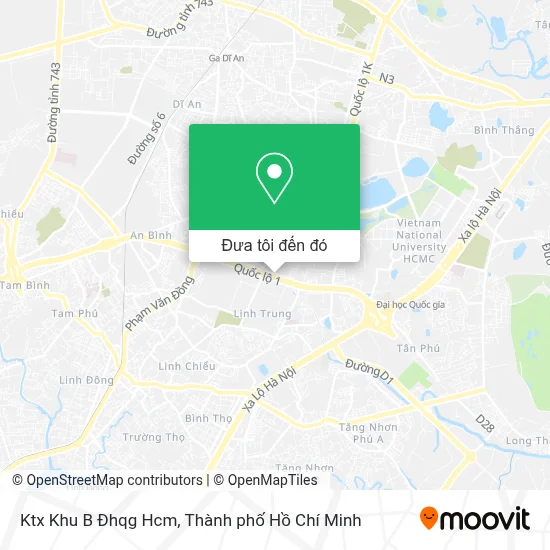 Bản đồ Ktx Khu B Đhqg Hcm