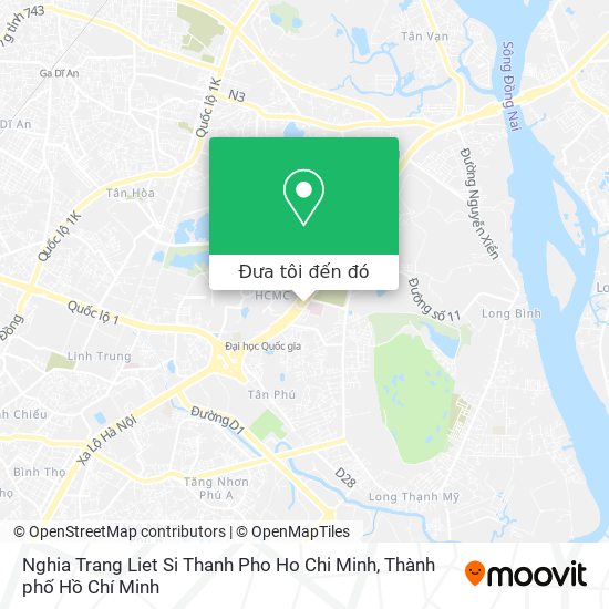 Bản đồ Nghia Trang Liet Si Thanh Pho Ho Chi Minh