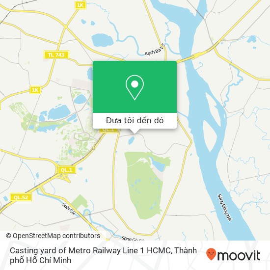 Bản đồ Casting yard of Metro Railway Line 1 HCMC