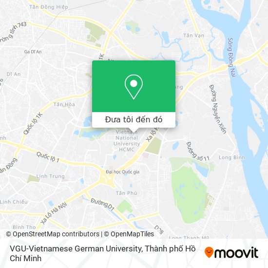 Bản đồ VGU-Vietnamese German University