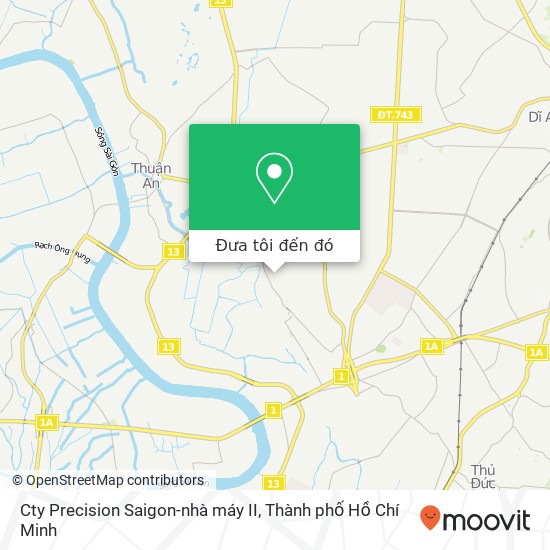 Bản đồ Cty Precision Saigon-nhà máy II