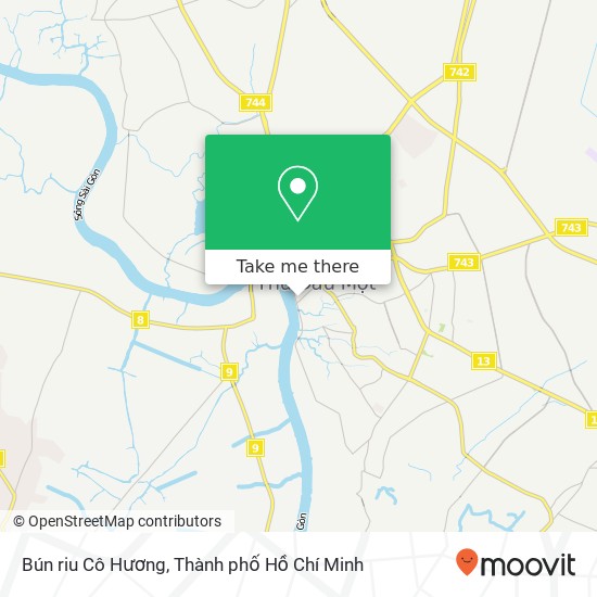Bản đồ Bún riu Cô Hương