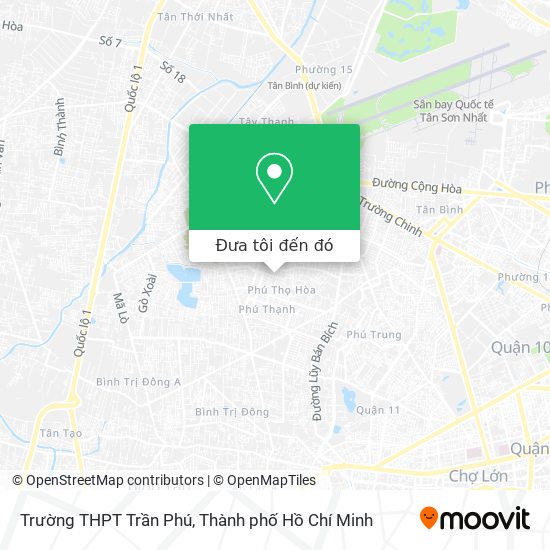 Bản đồ Trường THPT Trần Phú