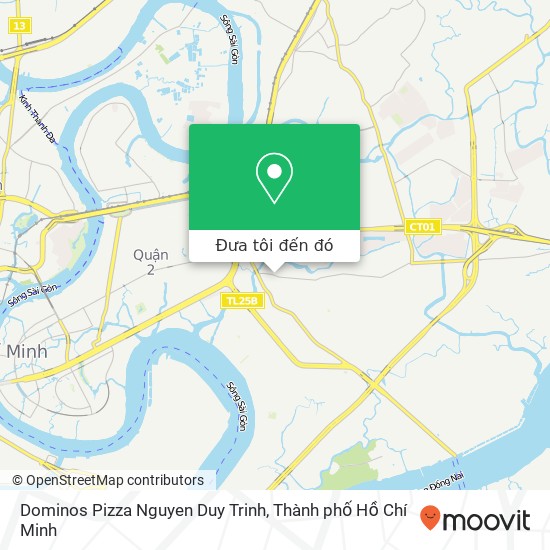 Bản đồ Dominos Pizza Nguyen Duy Trinh