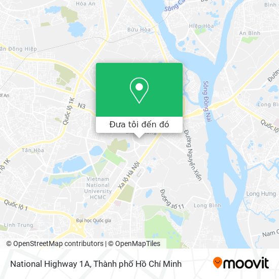 Bản đồ National Highway 1A