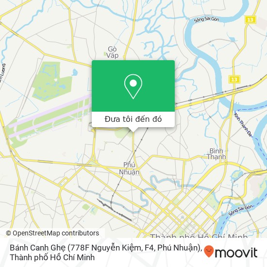 Bản đồ Bánh Canh Ghẹ (778F Nguyễn Kiệm, F4, Phú Nhuận)