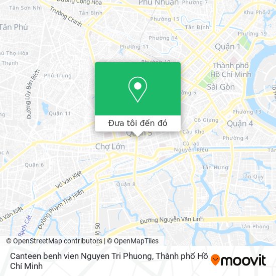 Bản đồ Canteen benh vien Nguyen Tri Phuong