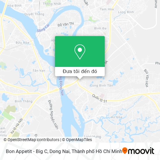 Bản đồ Bon Appetit - Big C, Dong Nai