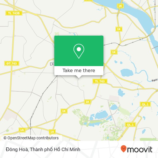 Bản đồ Đông Hoà