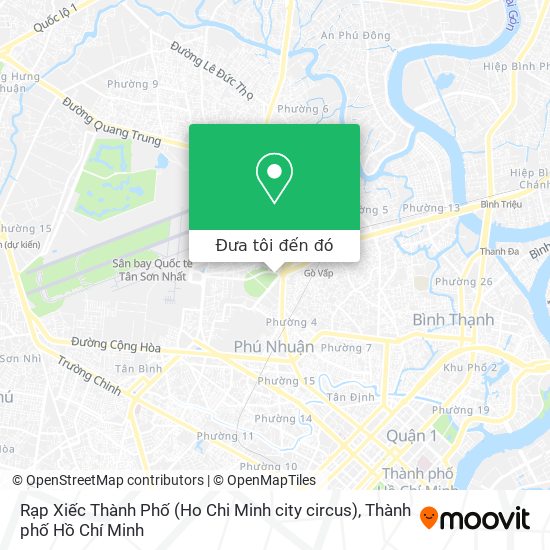 Bản đồ Rạp Xiếc Thành Phố (Ho Chi Minh city circus)