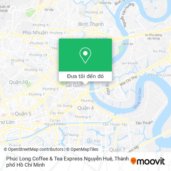 Bản đồ Phúc Long Coffee & Tea Express Nguyễn Huệ