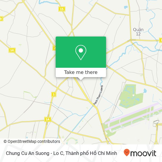 Bản đồ Chung Cu An Suong - Lo C