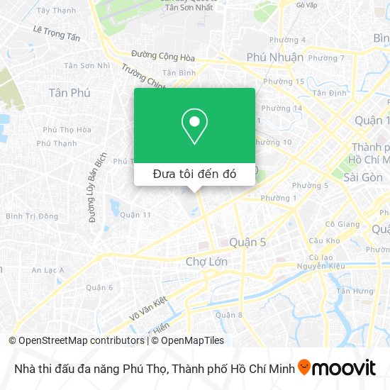 Bản đồ Nhà thi đấu đa năng Phú Thọ