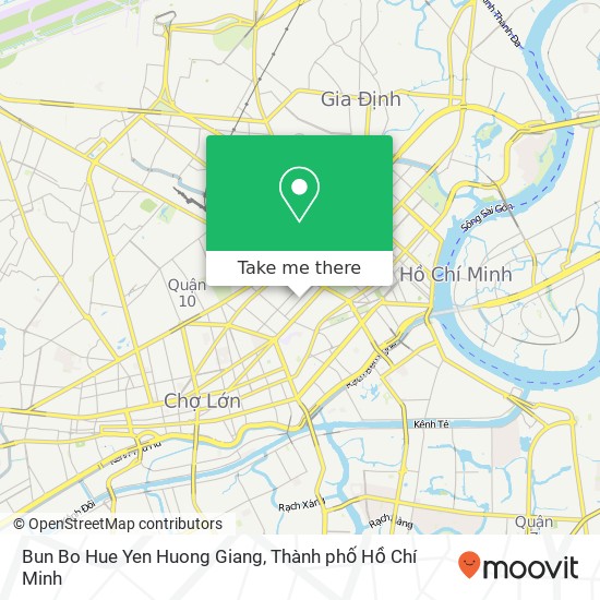 Bản đồ Bun Bo Hue Yen Huong Giang
