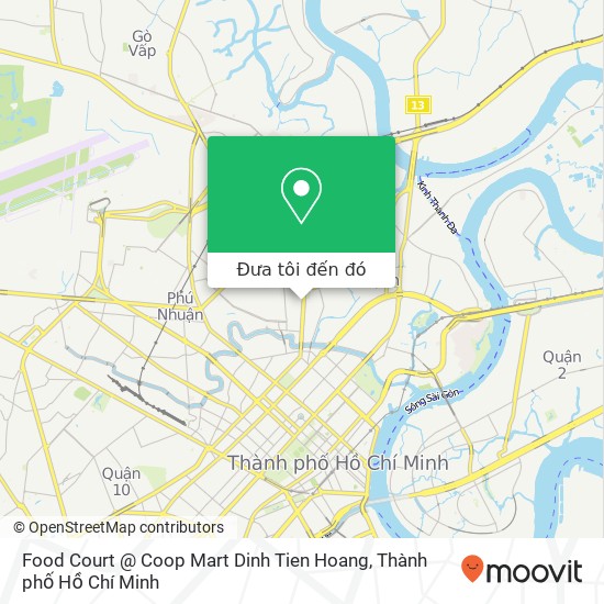 Bản đồ Food Court @ Coop Mart Dinh Tien Hoang