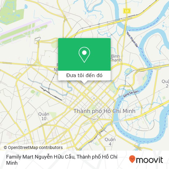 Bản đồ Family Mart Nguyễn Hữu Cầu