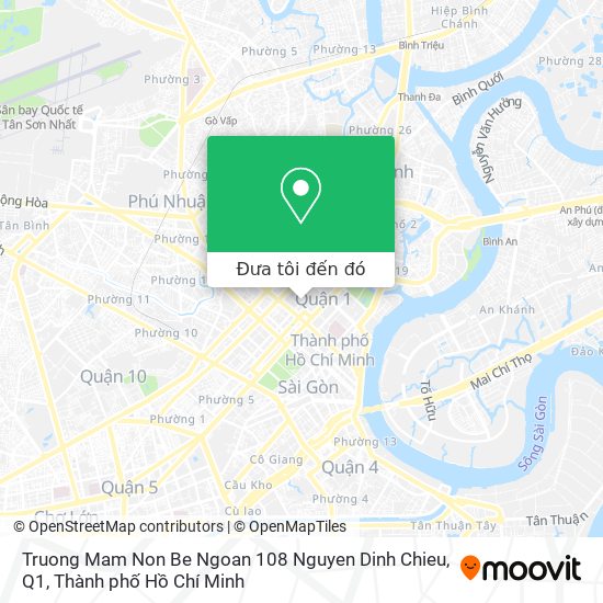 Bản đồ Truong Mam Non Be Ngoan 108 Nguyen Dinh Chieu, Q1