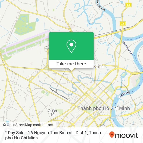 Bản đồ 2Day Sale - 16 Nguyen Thai Binh st., Dist 1