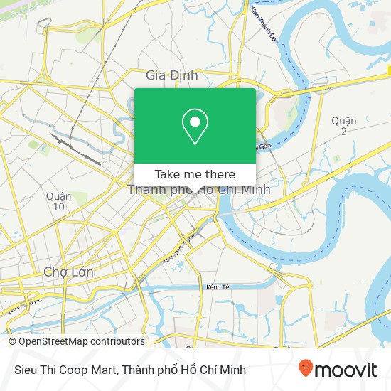 Bản đồ Sieu Thi Coop Mart