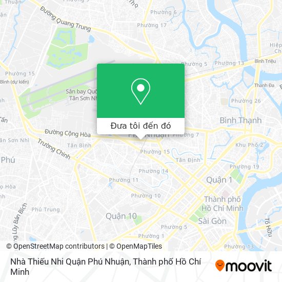 Bản đồ Nhà Thiếu Nhi Quận Phú Nhuận