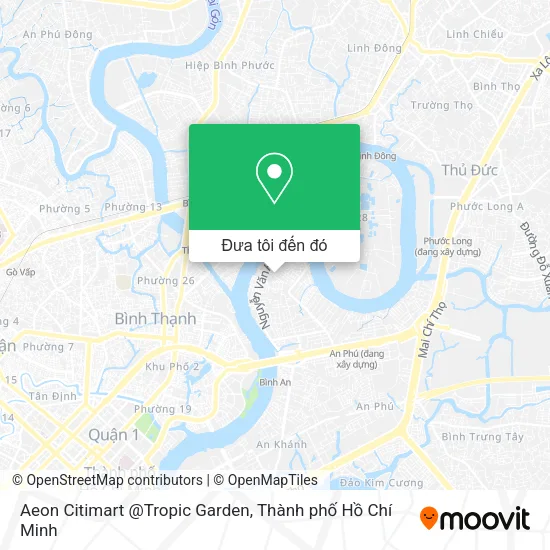 Bản đồ Aeon Citimart @Tropic Garden