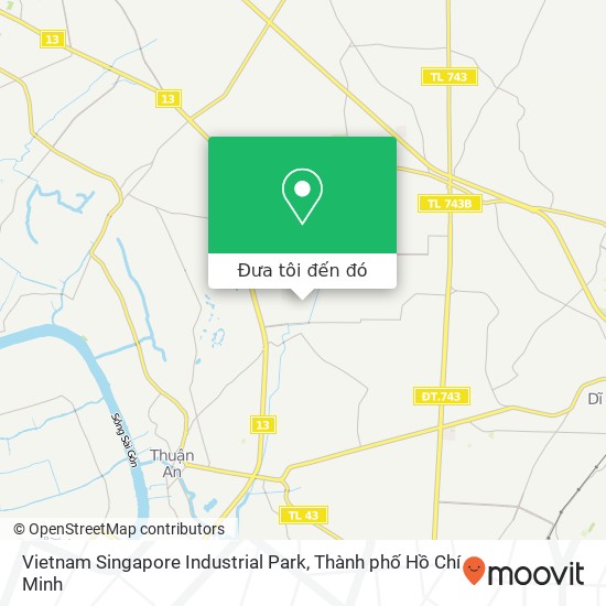 Bản đồ Vietnam Singapore Industrial Park