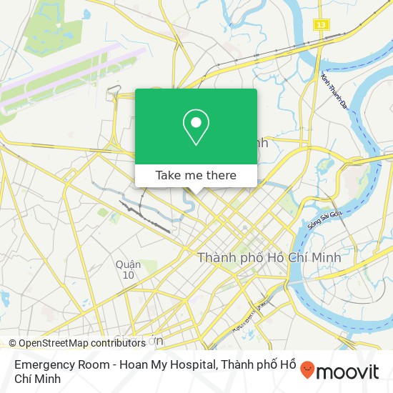 Bản đồ Emergency Room - Hoan My Hospital