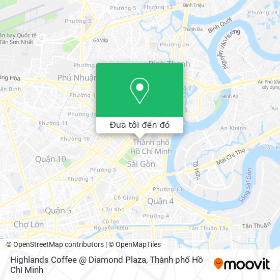 Bản đồ Highlands Coffee @ Diamond Plaza