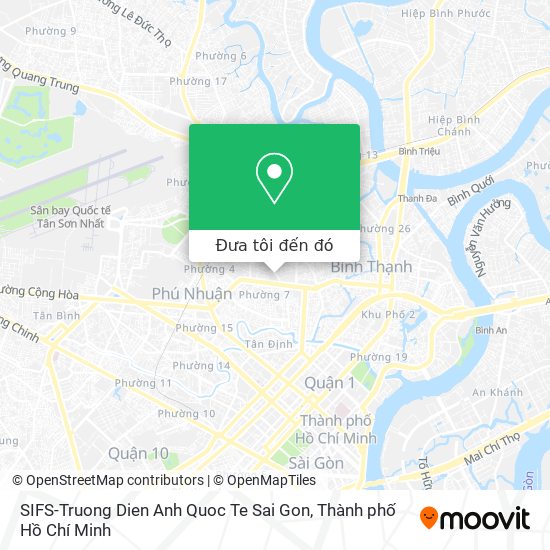 Bản đồ SIFS-Truong Dien Anh Quoc Te Sai Gon