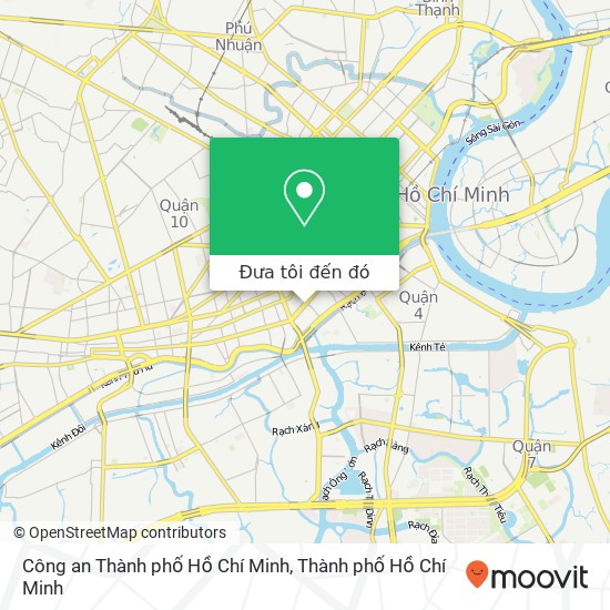 Bản đồ Công an Thành phố Hồ Chí Minh
