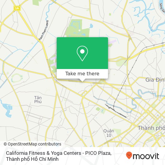 Bản đồ California Fitness & Yoga Centers - PICO Plaza