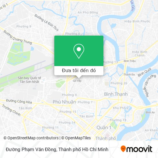 Bản đồ Đường Phạm Văn Đồng