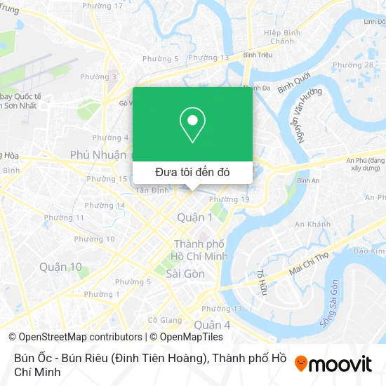 Bản đồ Bún Ốc - Bún Riêu (Đinh Tiên Hoàng)