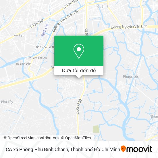 Bản đồ CA xã Phong Phú Bình Chánh