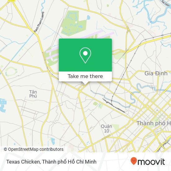 Bản đồ Texas Chicken