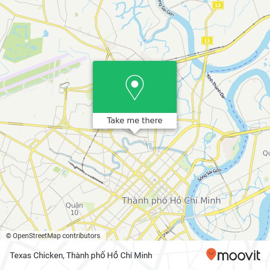 Bản đồ Texas Chicken