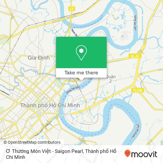 Bản đồ Ơ Thương Món Việt - Saigon Pearl
