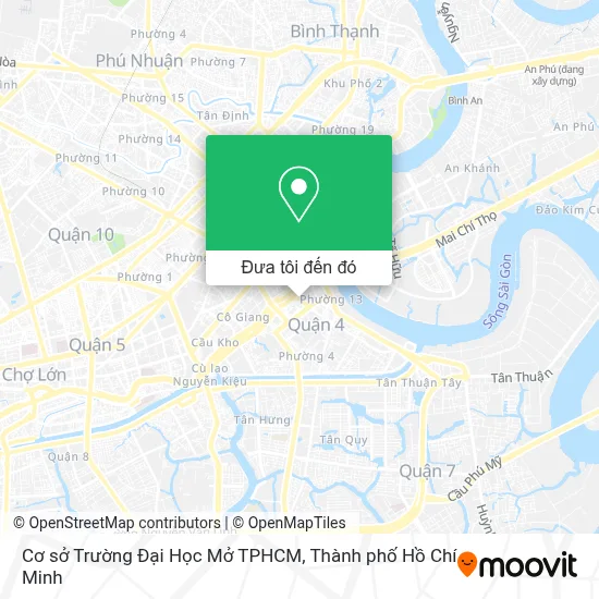 Bản đồ Cơ sở Trường Đại Học Mở TPHCM