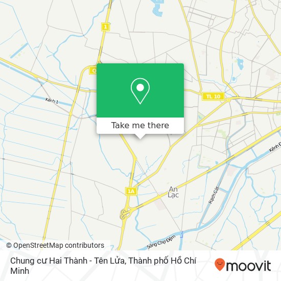 Bản đồ Chung cư Hai Thành - Tên Lửa