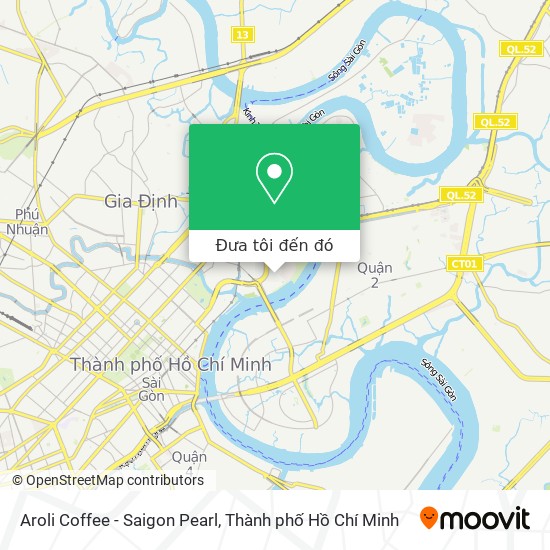 Bản đồ Aroli Coffee - Saigon Pearl