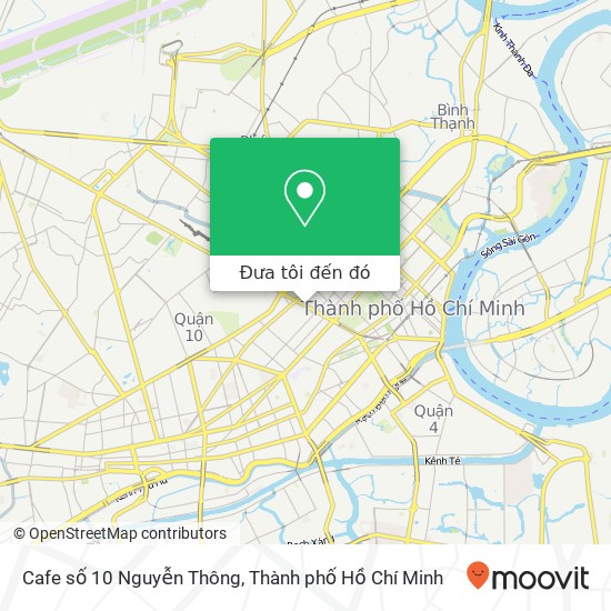 Bản đồ Cafe số 10 Nguyễn Thông